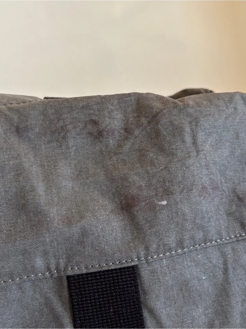 American Eagle Outfitters Charcoal Grey Canvas Duffle Bag